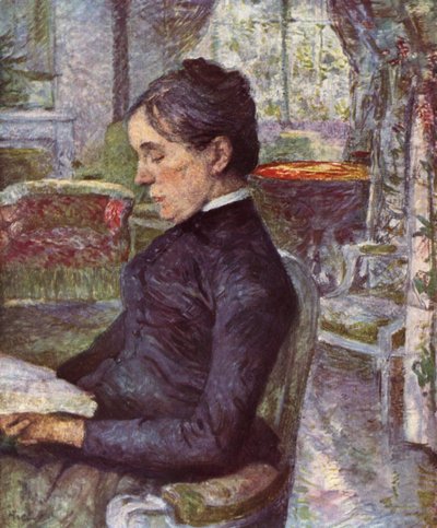 Portrait of Countess A. de Toulouse-Lautrec by Henri de Toulouse Lautrec